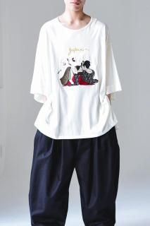 BISHOOL Giza Cotton Classic Big-T ղ white