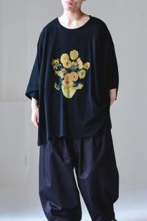 BISHOOL Giza Cotton Classic Big-T himawari black