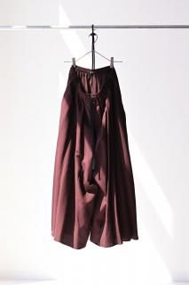 BISHOOL Linen Rayon Drape Pants(A-039)