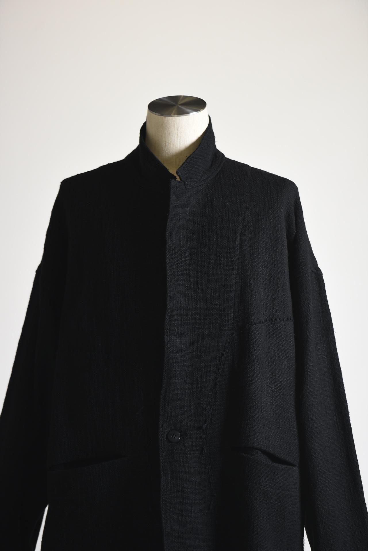 ジャケット・アウター YANTOR 0 Count Khadi Cotton Jacket Black YANTOR 0 Count Khadi Cotton Jacket Black - BISHOOL,Edwina
