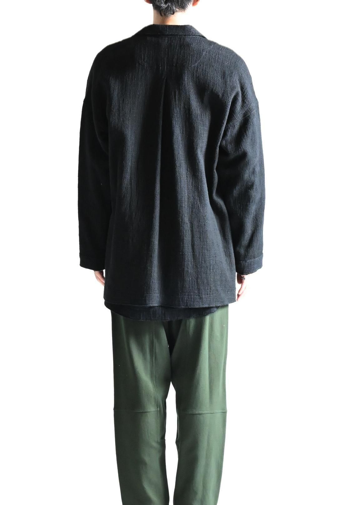 ジャケット・アウター YANTOR 0 Count Khadi Cotton Jacket Black YANTOR | 0 Count Khadi Cotton Jacket (Black) - FFC.