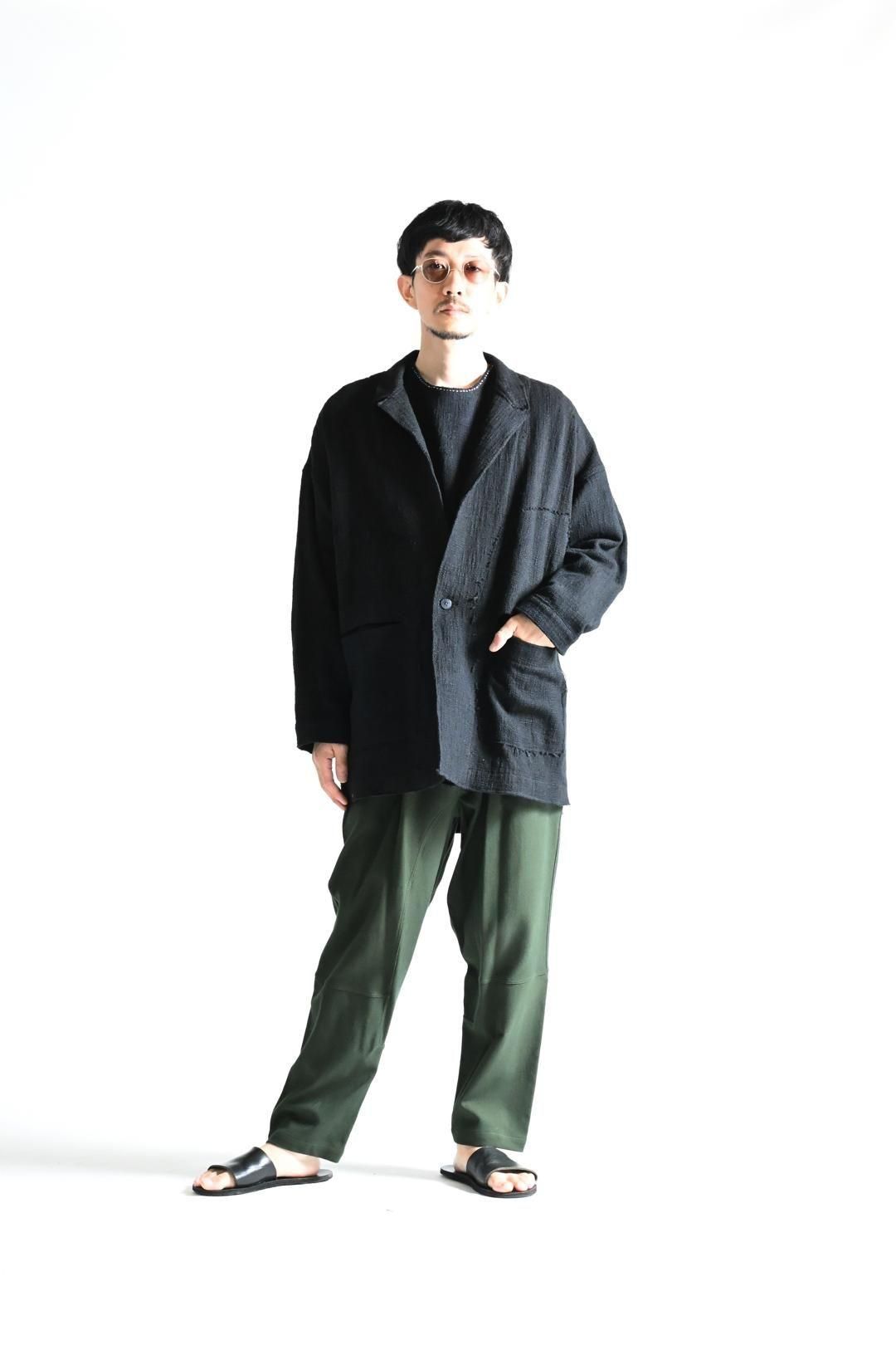 ジャケット・アウター YANTOR 0 Count Khadi Cotton Jacket Black YANTOR | 0 Count Khadi Cotton Jacket (Black) - FFC.