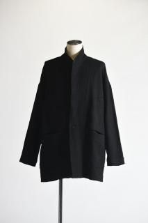 YANTOR 0 Count Khadi Cotton Jacket Black