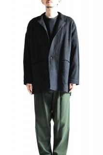 YANTOR 0 Count Khadi Cotton Jacket Black