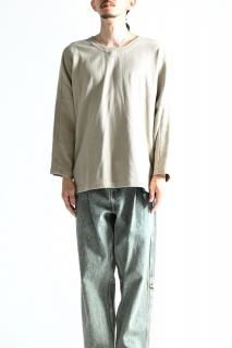 YANTOR 6ply Khadi Cotton Long Pullover Beige 22