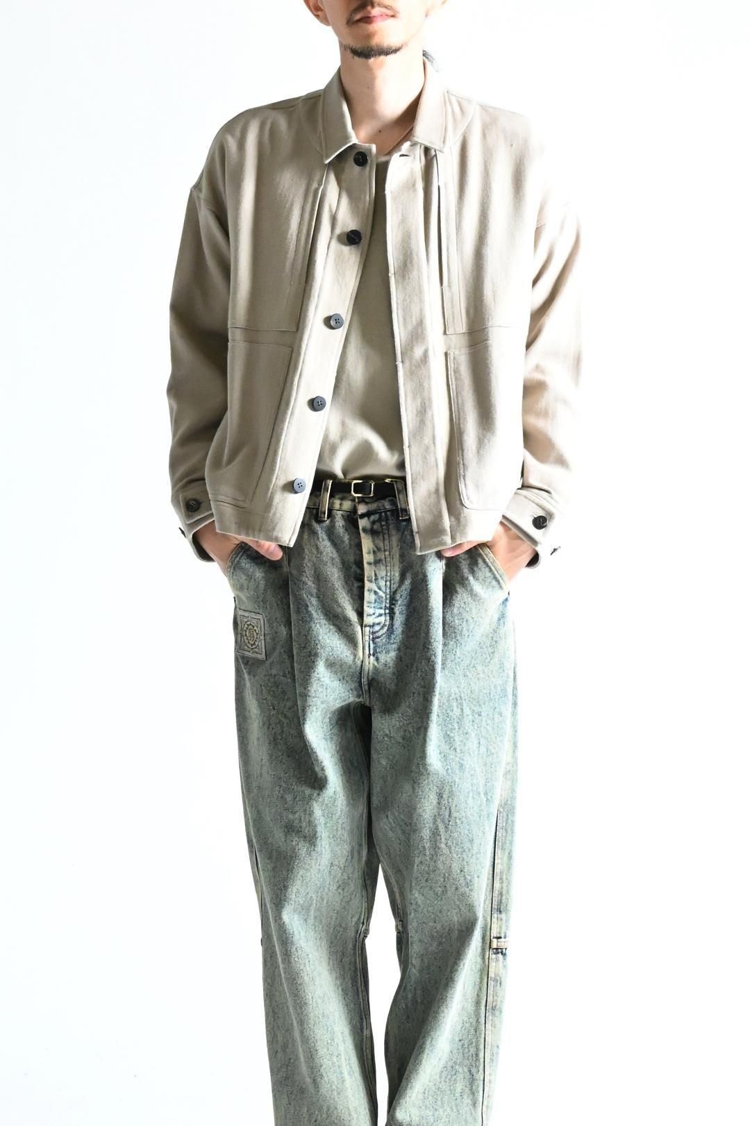 YANTOR 6ply Khadi Cotton Flyfront Shirt Jacket Beige 22 - BISHOOL