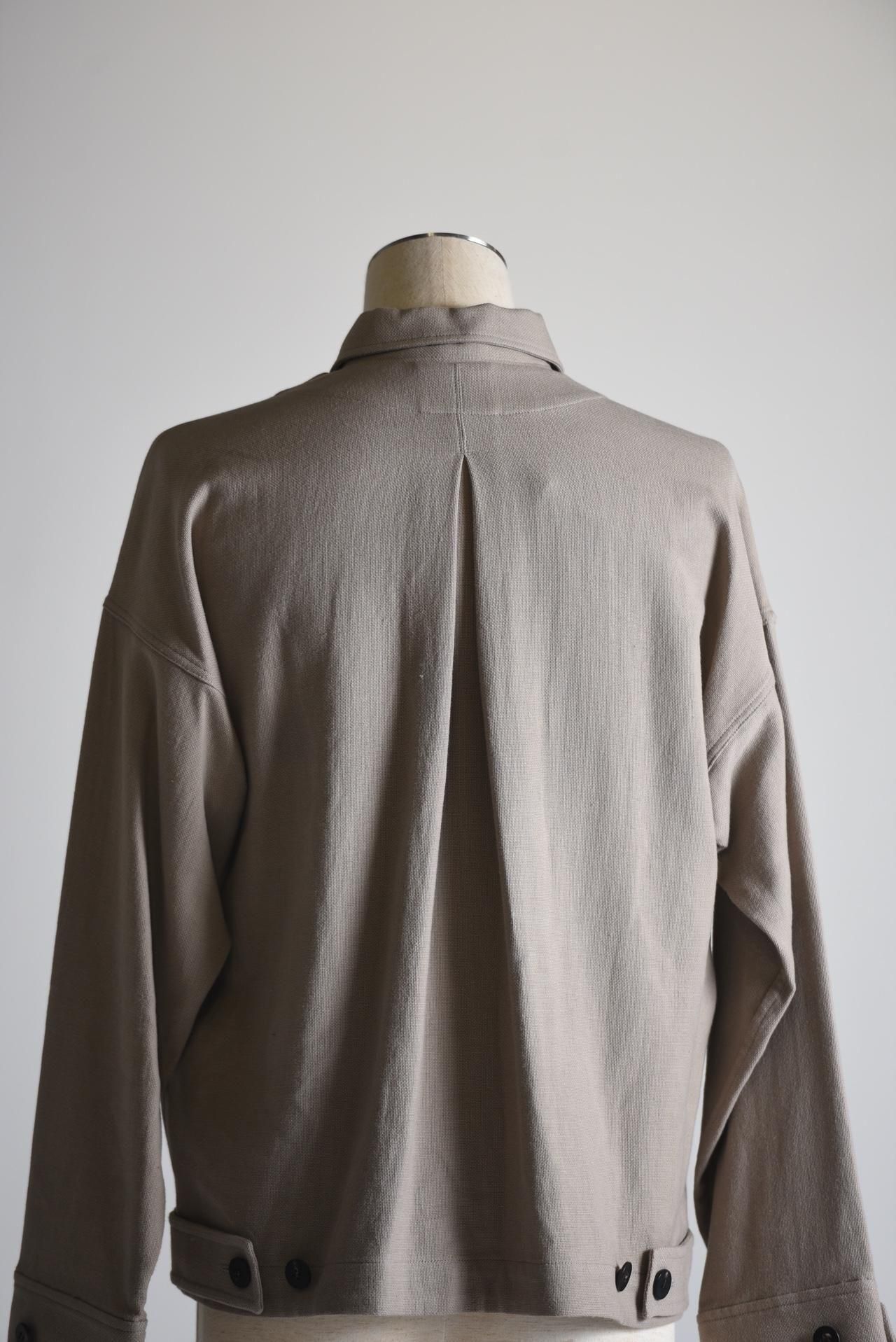 YANTOR 6ply Khadi Cotton Flyfront Shirt Jacket Beige 22 - BISHOOL