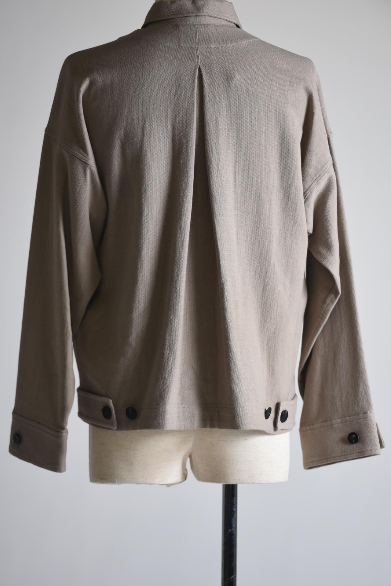 YANTOR 6ply Khadi Cotton Flyfront Shirt Jacket Beige 22 - BISHOOL