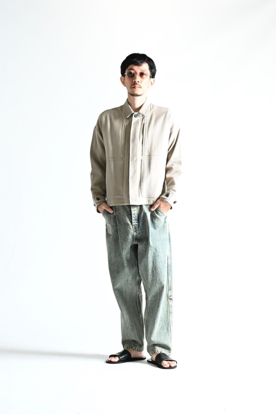 YANTOR Hand Flyfront Shirts コットン シルク YANTOR Hand Flyfront Shirts コットン シルク