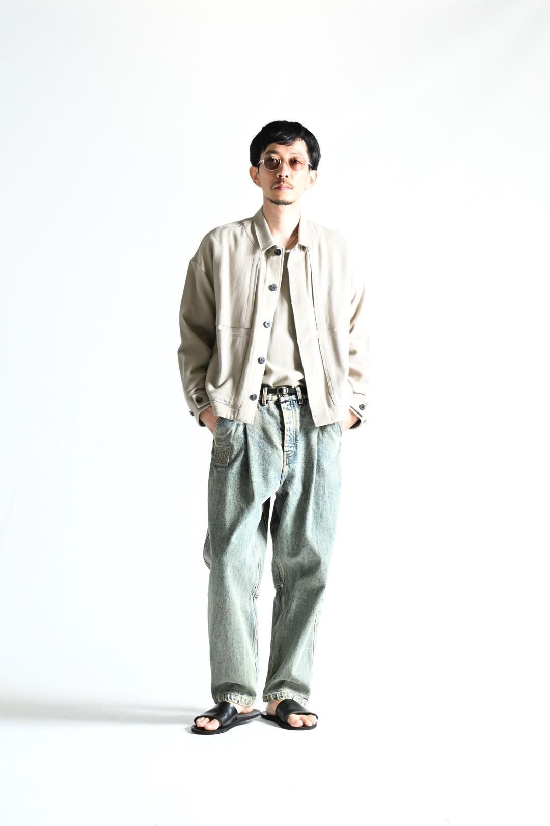 YANTOR 6ply Khadi Cotton Flyfront Shirt Jacket Beige 22