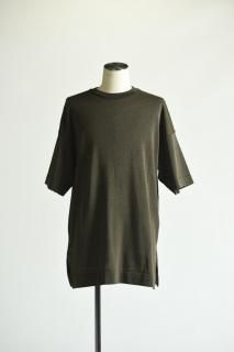 YANTOR Plating Gima Cotton Half Sleeve Pullover Khaki
