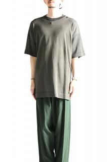 YANTOR Plating Gima Cotton Half Sleeve Pullover Khaki