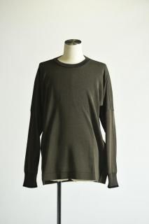 YANTOR Plating Gima Cotton Long Sleeve Pullover Khaki