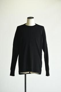 YANTOR Plating Gima Cotton Long Sleeve Pullover Black