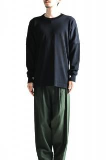 YANTOR Plating Gima Cotton Long Sleeve Pullover Black