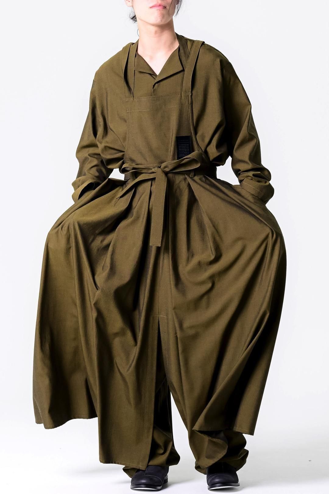 BISHOOL Wool Gabardine Wrap KIMONO Cloth mustard - BISHOOL,Edwina