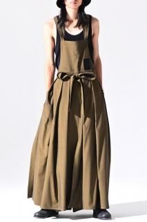 BISHOOL Wool Gabardine Wrap KIMONO Cloth mustard