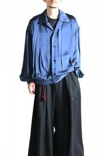 ETHOSENS Silk Tailor Blouson Blue OVIE STUDIO limited Super Big