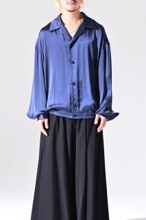 ETHOSENS Silk Tailor Blouson Blue OVIE STUDIO limited Super Big
