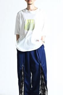 Leh Contemporary Big Size Slit T-Shirt White