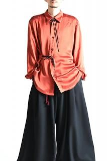 ETHOSENS Silk Over Shirt Orange OVIE STUDIO limited Super Big
