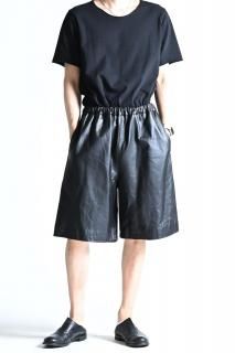 [kujaku 2026SS] P-551 Leather Easy Shorts