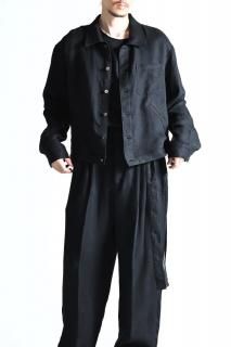 [kujaku 2026SS] J-806 Relaxed Fit Work Jacket Black