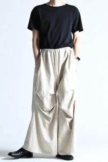[kujaku 2026SS] P-453 Knee Tucked Easy Pants