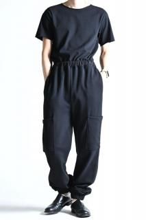 [kujaku 2026SS] P-298
Long Easy Pants with Elastic Hem Black
