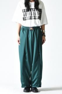 Leh Zip Wide Track Pants Green