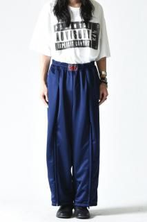 Leh Zip Wide Track Pants Navy