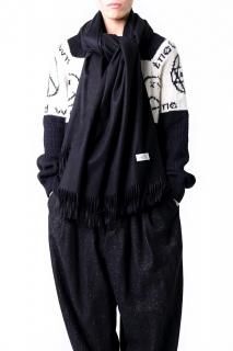 SILENCE Pure Cashmere Shawl Black