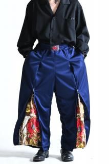 Leh Zip Wide Track Pants Limited Navy / Red S