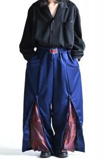 Leh Zip Wide Track Pants Limited Navy / Paisley L