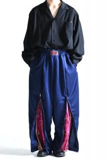 Leh Zip Wide Track Pants Limited Navy / Purple L