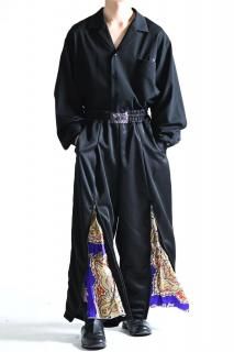 Leh Zip Wide Track Pants Limited Black / Blue2 S