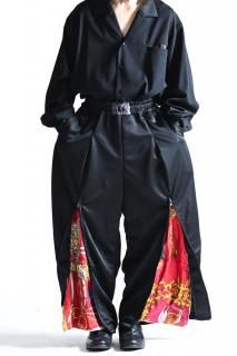 Leh Zip Wide Track Pants Limited Black / Red1 L