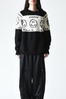 Leh Smiley Knit Sweater Black