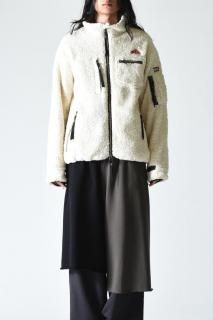 Leh Boa Fleece Blouson White