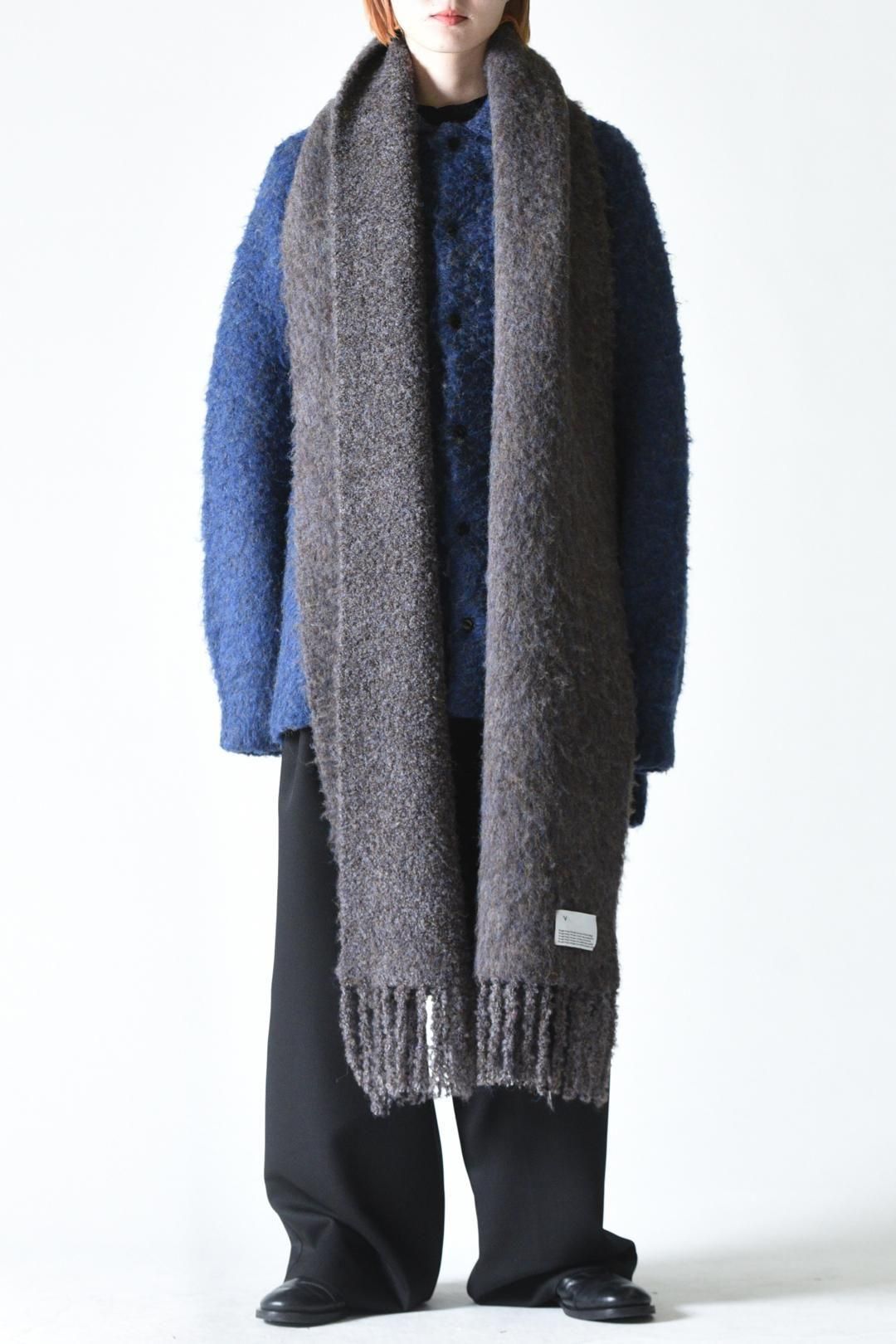 VOAAOV ブークレヤーンロングマフラー Brown - BISHOOL,Edwina