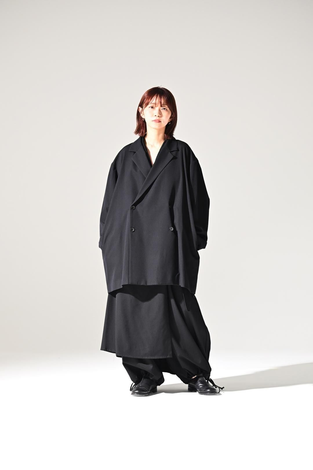 ジャケット・アウター BISHOOL Wool Gabardine Double Long Coat BISHOOL] Wool Gabardine Double Long Coat BISHOOLがオリジナルで生産