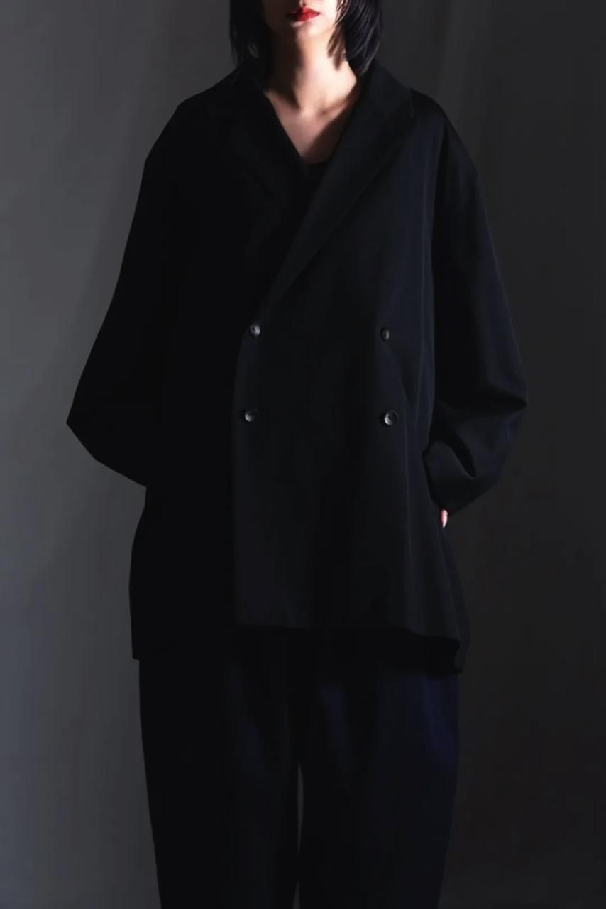 BISHOOL Wool Gabardine Double Over Jacket - BISHOOL,Edwina Horl,My