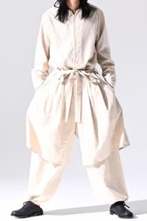 BISHOOL Organic Cotton Linen Double Layered Pants kinari