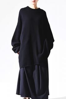 BISHOOL Fukushima Lamb Wool Big Knit black