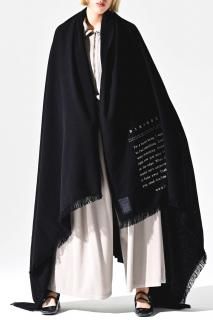 BISHOOL Message Embroidery Cashmere Super Big Stole