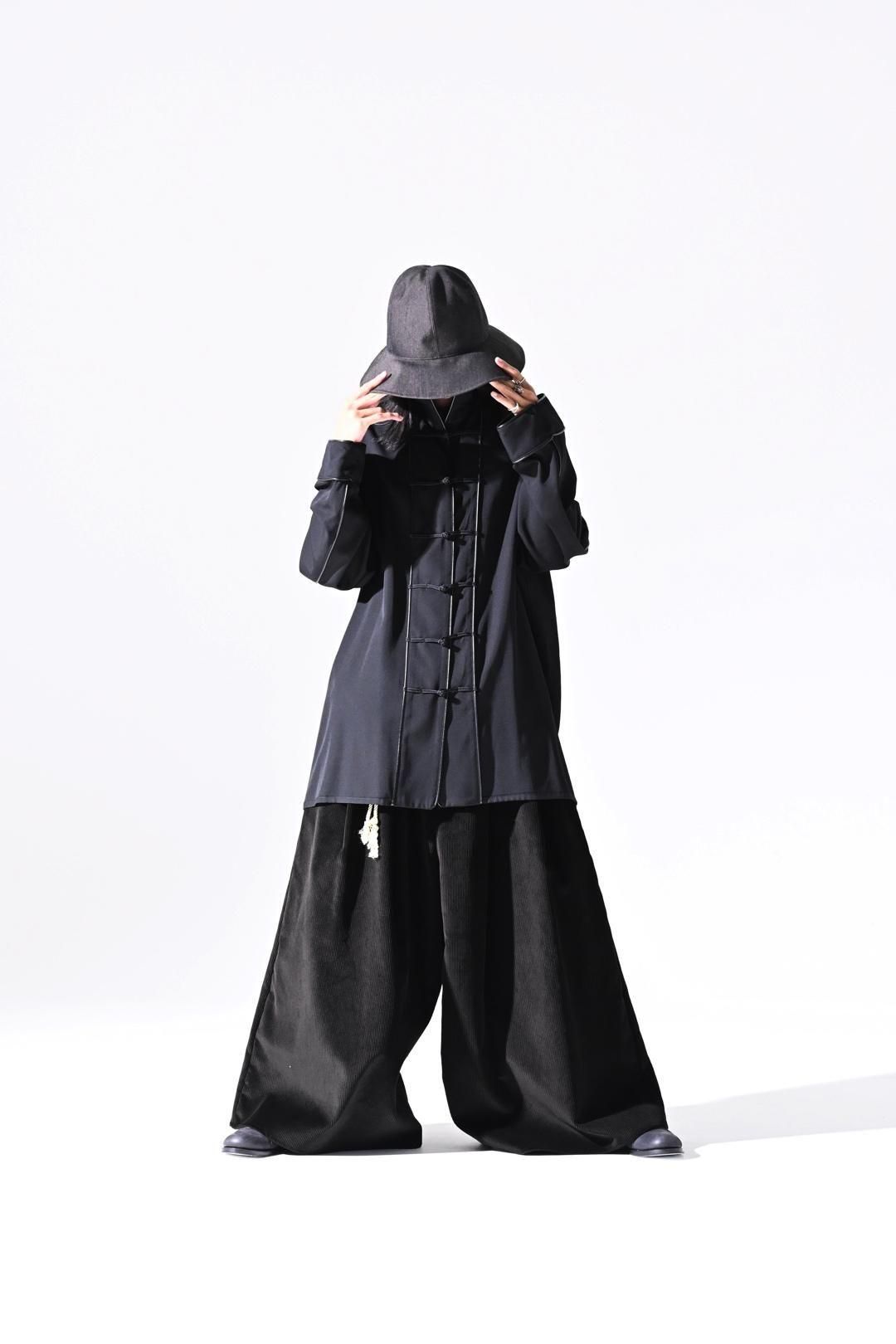 【✨極美品✨】OILD OX 2WAY HUNTER COAT BISHOOL Wool Gabardine Leather Piping China Jacket - BISHOOL