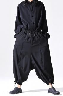 BISHOOL Wool Gabardine Cut Off Goto-Gi Pants 