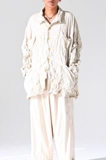 BISHOOL Wrinkled Vague Shirt Jacket ver.TR Serge ecru