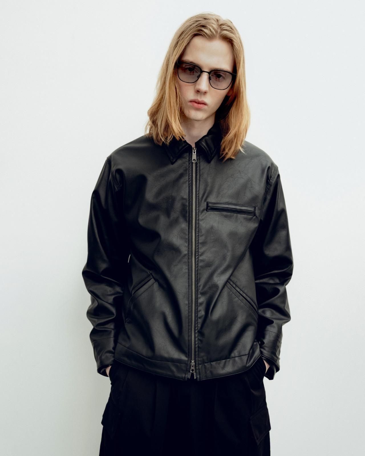 ESSAY GUN ZIP JACKET(BLACK) 定価48400円 ESSAY BLACK WORK ZIP JACKET - BISHOOL,Edwina Horl,My Beautiful