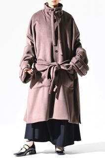 BISHOOL Cashmere Wool Beaver 3 Vents Coat mocha